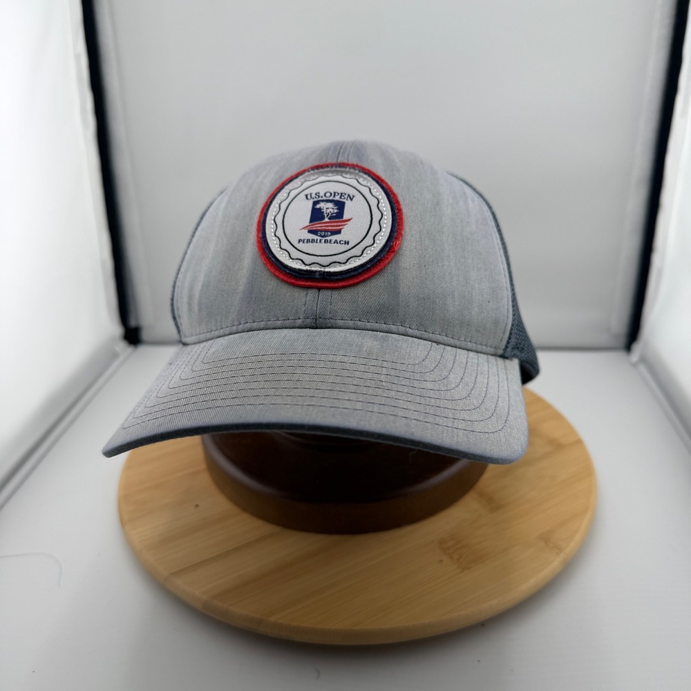 US Open 2019 Pebble Beach Flexfit 110 Trucker Hat Grey Navy Adjustable Snapback